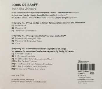 CD Robin de Raaff: Melodies Unheard