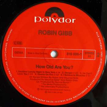 LP Robin Gibb: How Old Are You?