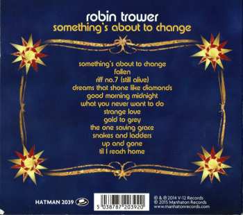 CD Robin Trower: Something's About To Change DIGI