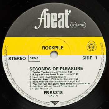 LP Rockpile: Seconds Of Pleasure