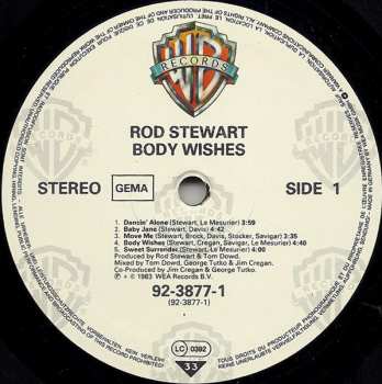 LP Rod Stewart: Body Wishes