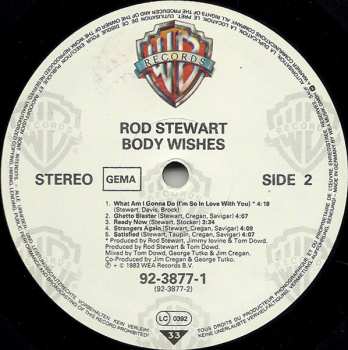 LP Rod Stewart: Body Wishes