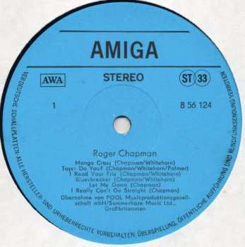 LP Roger Chapman: Roger Chapman