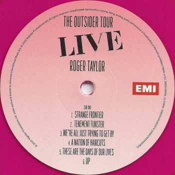 2LP Roger Taylor: The Outsider Tour - Live CLR
