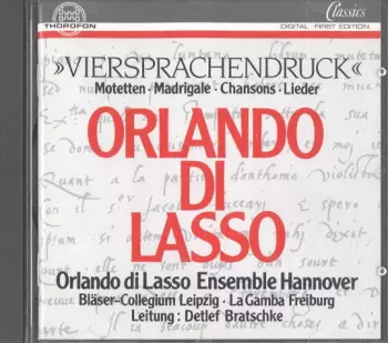»Viersprachendruck« (Motetten • Madrigale • Chansons • Lieder)