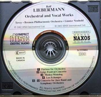CD The NDR Big Band: Concerto For Jazz Band And Symphony Orchestra • Medea-Monolg (Cantata) • Furioso For Orchestra