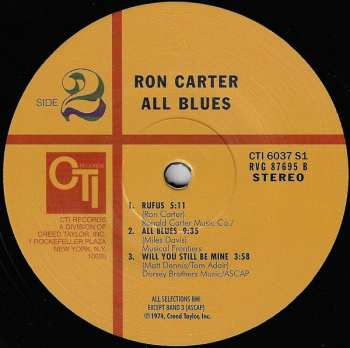 LP Ron Carter: All Blues LTD