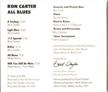 CD Ron Carter: All Blues DIGI