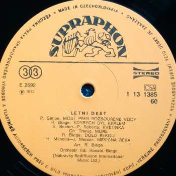 LP Ronald Binge & His Orchestra: Letní Déšť