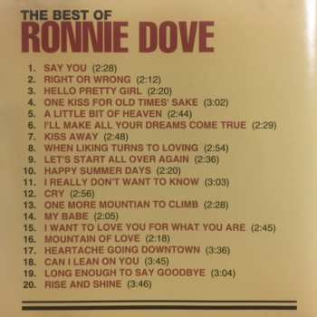 CD Ronnie Dove: The Best Of Ronnie Dove