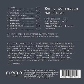 CD Rolf Jardemark: Manhattan