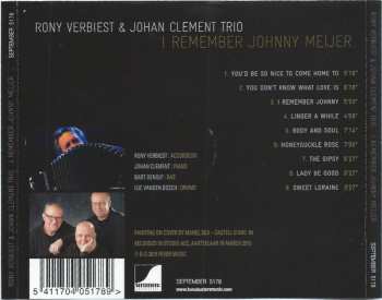 CD Rony Verbiest: I Remember Johnny Meijer