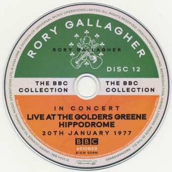 18CD/Coffret/2Blu-ray Rory Gallagher: The BBC Collection DLX