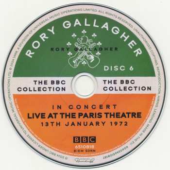 18CD/Coffret/2Blu-ray Rory Gallagher: The BBC Collection DLX