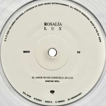2LP Rosalía: Lux CLR
