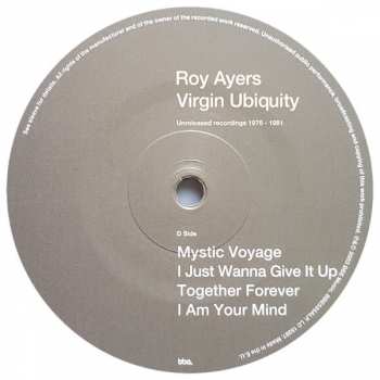 2LP Roy Ayers: Virgin Ubiquity (Unreleased Recordings 1976-1981)