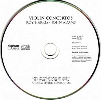 CD John Adams: Violin Concertos