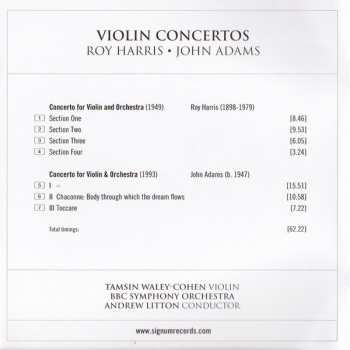 CD John Adams: Violin Concertos