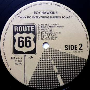 LP Roy Hawkins: Why Do Everything Happen To Me
