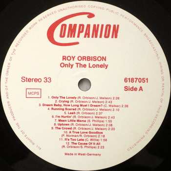 LP Roy Orbison: Only The Lonely