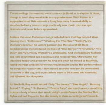 2LP Roy Orbison: The Monument Singles Collection