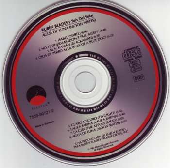 CD Ruben Blades: Agua De Luna