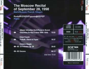 CD Rudolf Kerer: Kerer Edition, Vol. 1: The Moscow Recital Of September 28, 1998