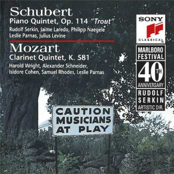 Album Rudolf Serkin: Schubert: "Trout" Quintet - Mozart: "Stadler" Quintet / Marlboro Festival / 40Th Anniversary 