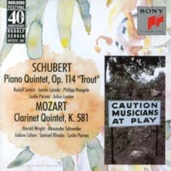 CD Rudolf Serkin: Schubert: "Trout" Quintet - Mozart: "Stadler" Quintet / Marlboro Festival / 40Th Anniversary 