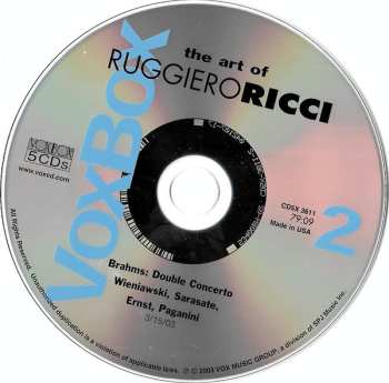 5CD Ruggiero Ricci: The Art Of Ruggiero Ricci