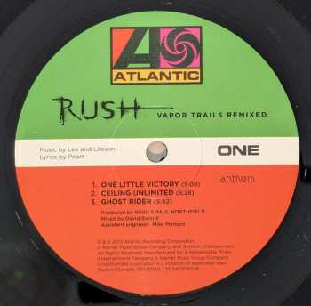 7LP/Coffret Rush: The Albums 2002 - 2012