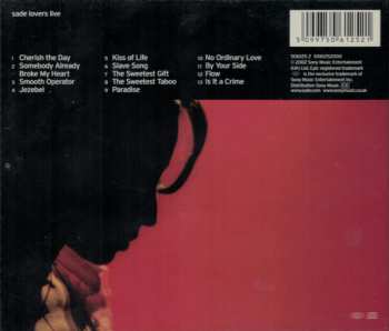CD Sade: Lovers Live