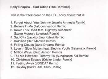 CD Sally Shapiro: Sad Cities (The Remixes)