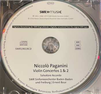 CD Salvatore Accardo:  Violin Concertos Nos. 1 & 2