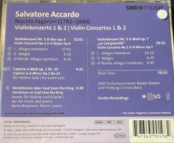 CD Salvatore Accardo:  Violin Concertos Nos. 1 & 2