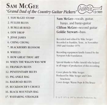CD Sam McGee: Grand Dad Of The Country Guitar Pickers