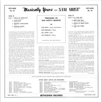 CD Sam Most: Musically Yours LTD