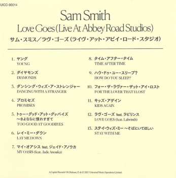 CD Sam Smith: Love Goes (Live At Abbey Road Studios) LTD