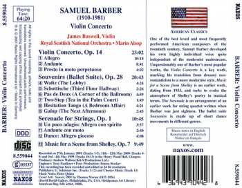 6CD/Coffret Samuel Barber: Complete Orchestral Works