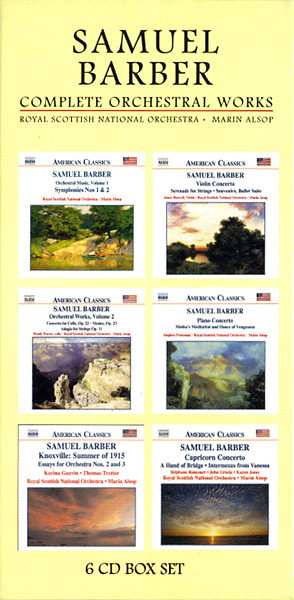 6CD/Coffret Samuel Barber: Complete Orchestral Works