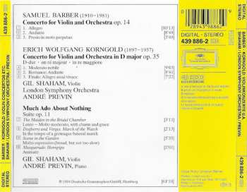 CD The London Symphony Orchestra: Violin Concertos, Much Ado About Nothing - Suite