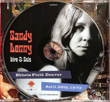 CD Sandy Denny: Live & Solo: Ebbets Field, Denver April 29th, 1973