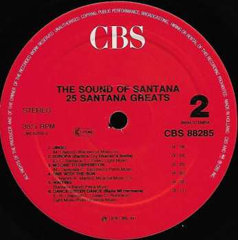 2LP Santana: 25 Hits