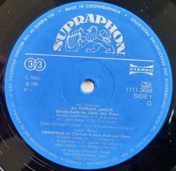 LP Josef Hála: Tausinger, Reiner, Dvorácek, Blatný