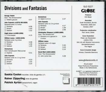 CD Saskia Coolen: Divisions and Fantasias