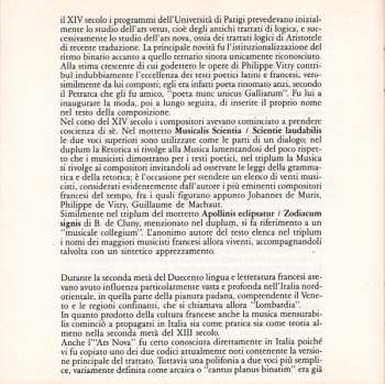 CD Sator Musicæ: Musicalis Scientia (Il Canto Goliardico Nel Medioevo)