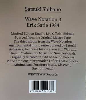 2LP Satsuki Shibano: Wave Notation 3: Erik Satie 1984 LTD