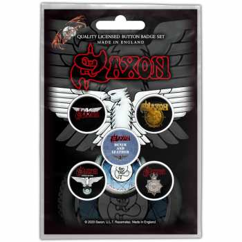 Merch Saxon: Ensemble de plaques Wheels Of Steel
