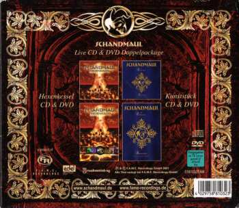 2CD/2DVD/Coffret Schandmaul: Live CD & DVD Doppelpackage - Hexenkessel & Kunststück