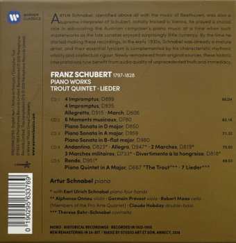 5CD/Coffret Franz Schubert: Piano Works • Trout Quintet • Lieder